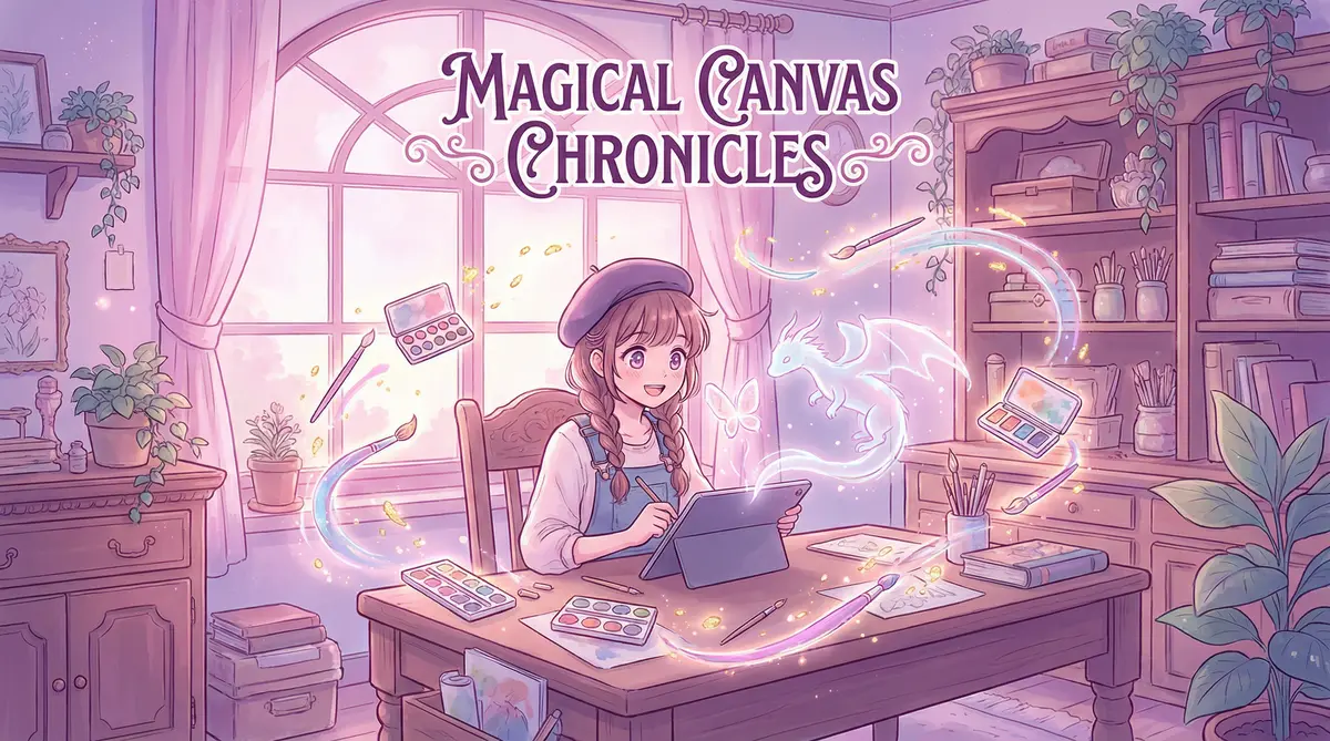 《画笔精灵的秘密》漫画封面 - 羞羞漫画 推荐作品